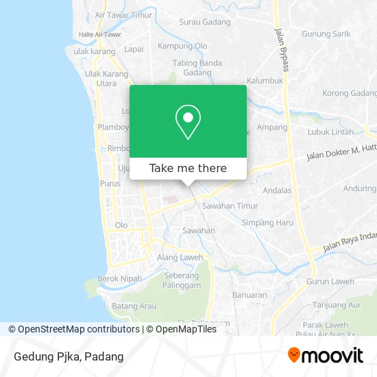 Gedung Pjka map