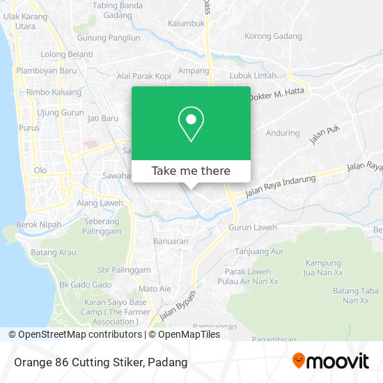 Orange 86 Cutting Stiker map