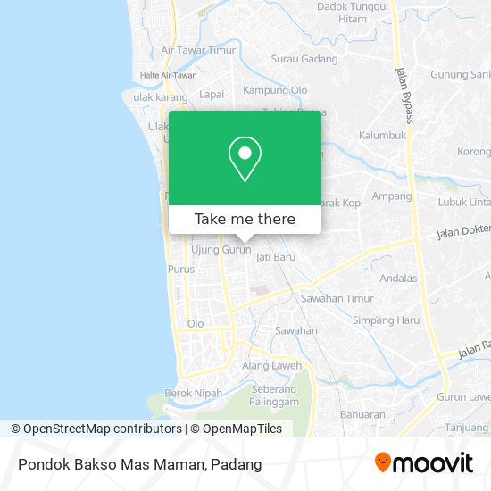 Pondok Bakso Mas Maman map