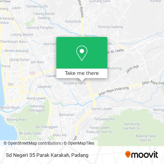 Sd Negeri 35 Parak Karakah map