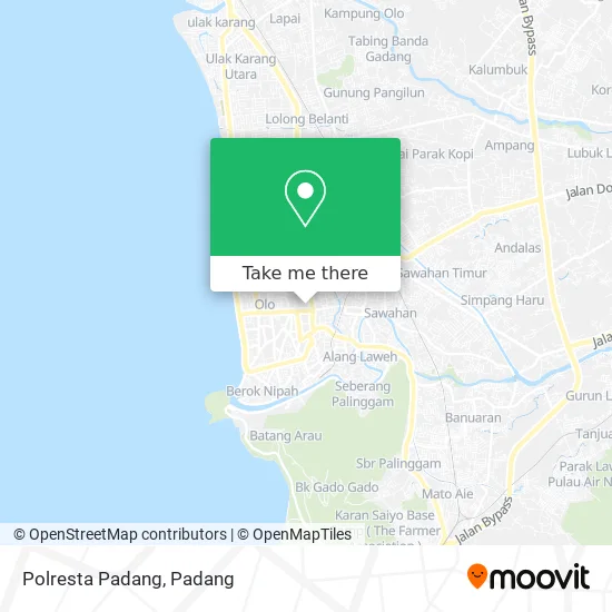 Polresta Padang map