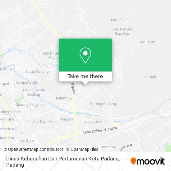 Dinas Kebersihan Dan Pertamanan Kota Padang map