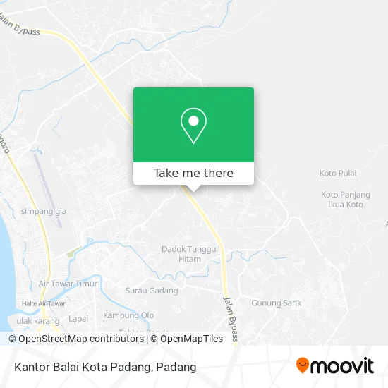 Kantor Balai Kota Padang map