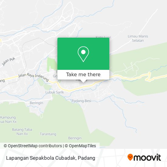 Lapangan Sepakbola Cubadak map