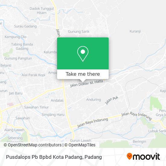 Pusdalops Pb Bpbd Kota Padang map