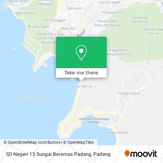 SD Negeri 13 Sungai Beremas Padang map
