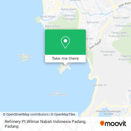 Refrinery Pt.Wilmar Nabati Indonesia Padang map
