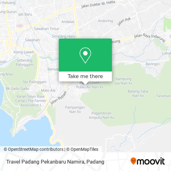 Travel Padang Pekanbaru Namira map
