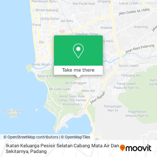 Ikatan Keluarga Pesisir Selatan Cabang Mata Air Dan Sekitarnya map