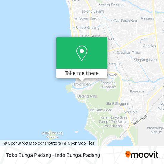 Toko Bunga Padang - Indo Bunga map