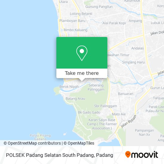 POLSEK Padang Selatan South Padang map