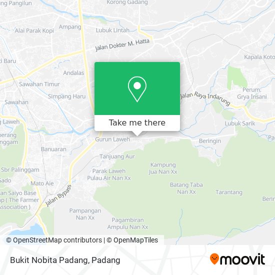 Bukit Nobita Padang map