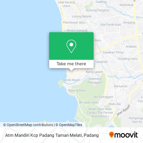 Atm Mandiri Kcp Padang Taman Melati map