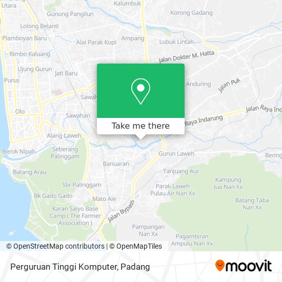 Perguruan Tinggi Komputer map