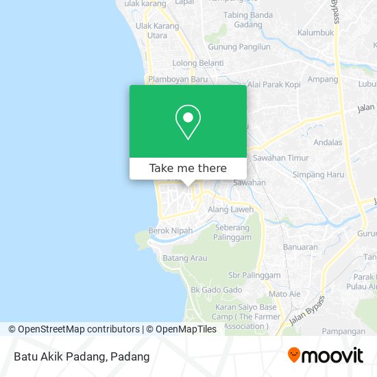 Batu Akik Padang map