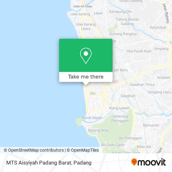 MTS Aisyiyah Padang Barat map