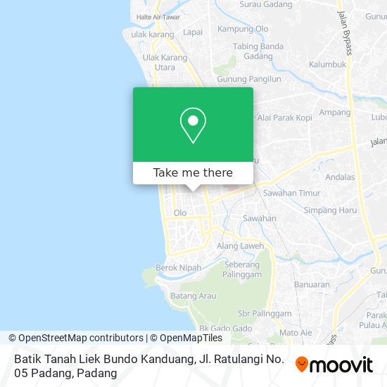 Batik Tanah Liek Bundo Kanduang, Jl. Ratulangi No. 05 Padang map
