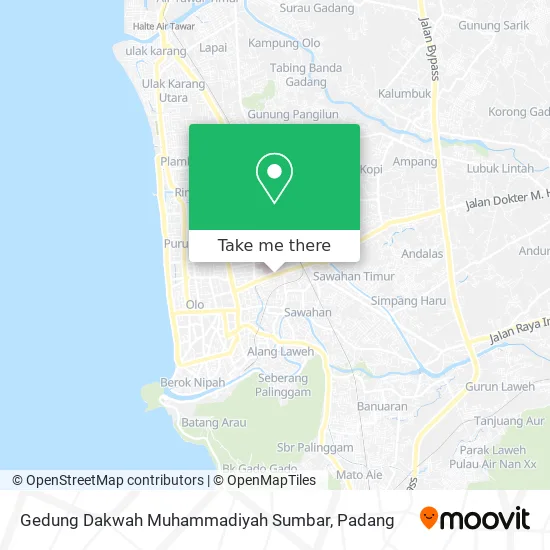 Gedung Dakwah Muhammadiyah Sumbar map