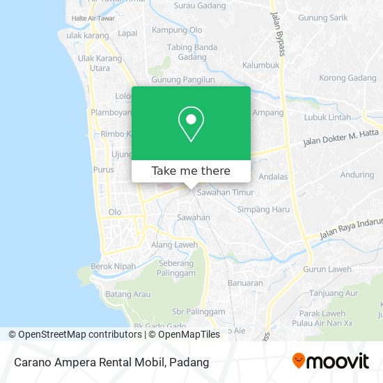 Carano Ampera Rental Mobil map
