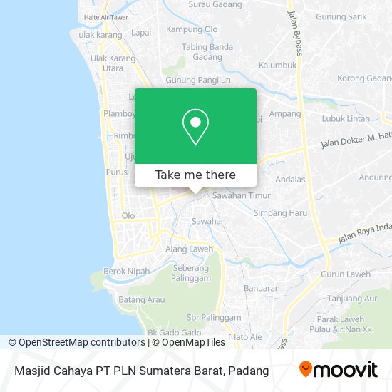 Masjid Cahaya PT PLN Sumatera Barat map