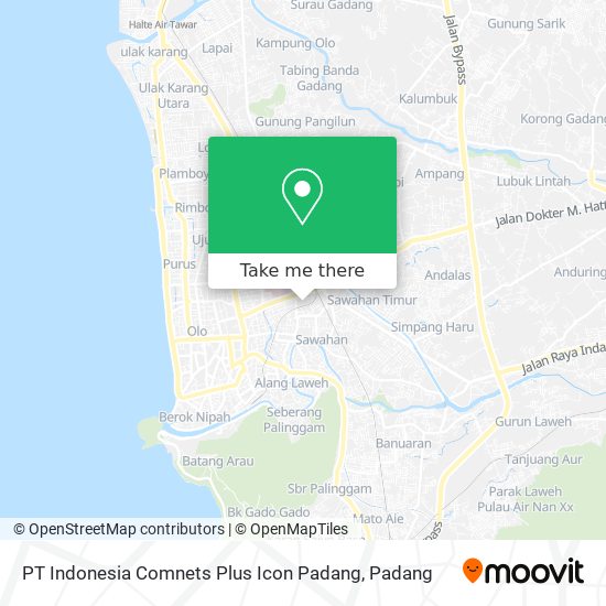 PT Indonesia Comnets Plus Icon Padang map