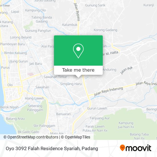 Oyo 3092 Falah Residence Syariah map
