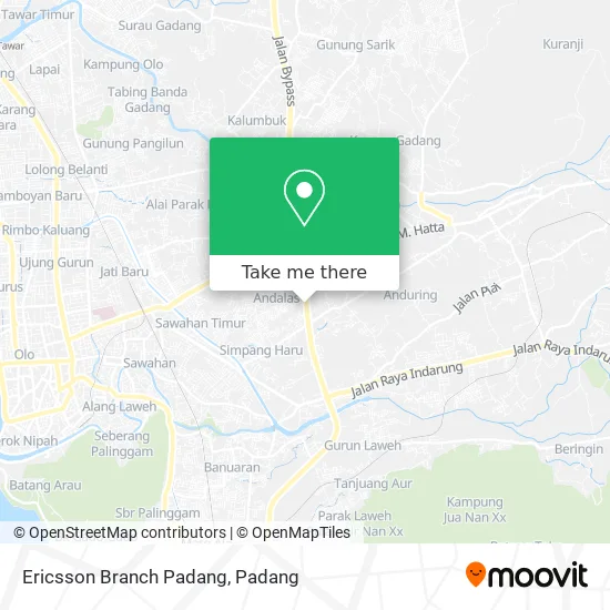 Ericsson Branch Padang map