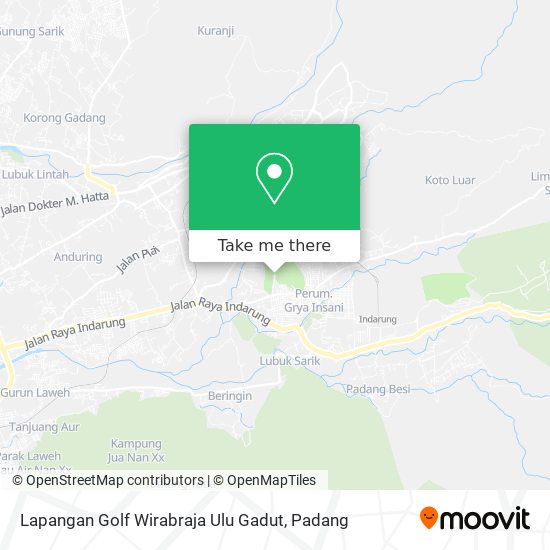 Lapangan Golf Wirabraja Ulu Gadut map