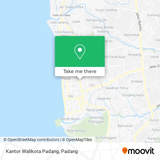 Kantor Walikota Padang map