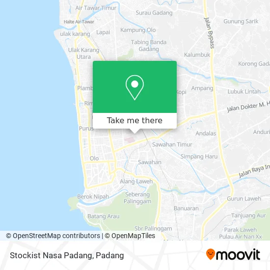 Stockist Nasa Padang map
