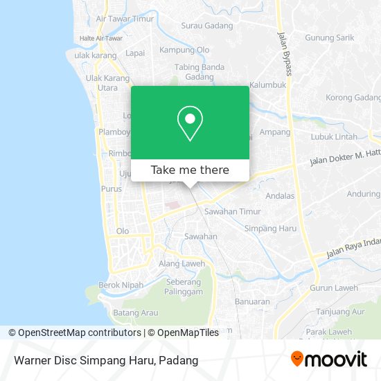 Warner Disc Simpang Haru map