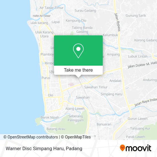 Warner Disc Simpang Haru map