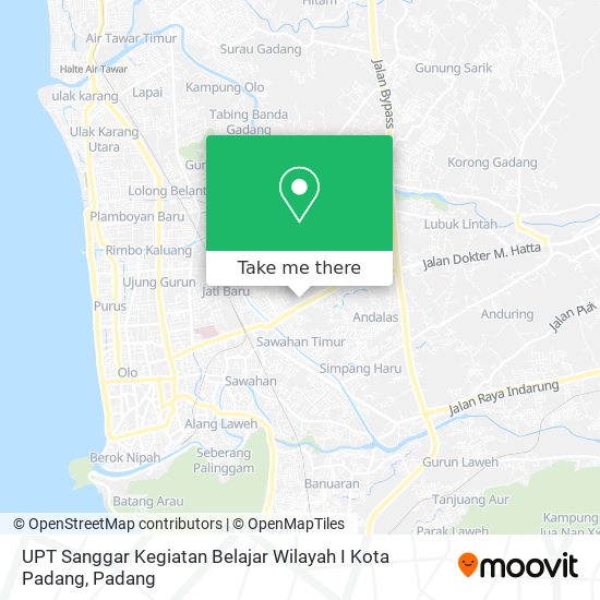UPT Sanggar Kegiatan Belajar Wilayah I Kota Padang map