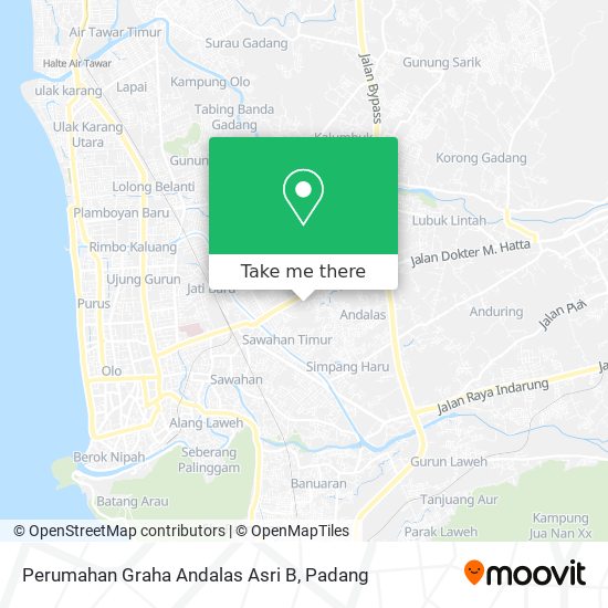 Perumahan Graha Andalas Asri B map