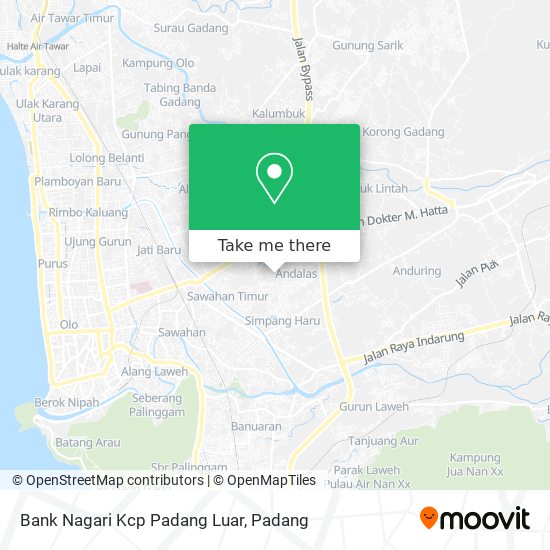Bank Nagari Kcp Padang Luar map
