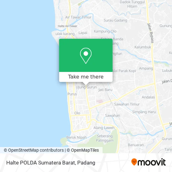 Halte POLDA Sumatera Barat map