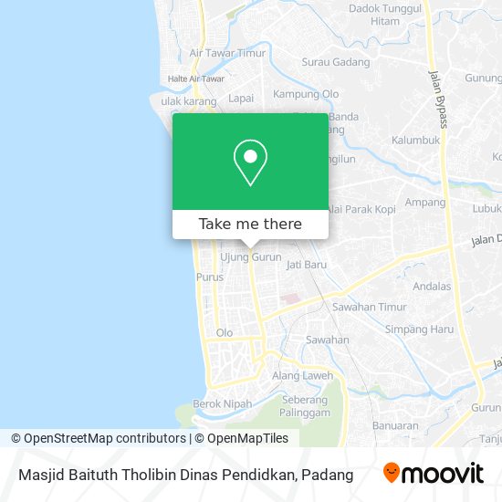 Masjid Baituth Tholibin Dinas Pendidkan map
