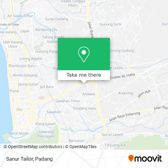 Sanur Tailor map