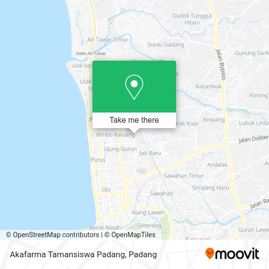 Akafarma Tamansiswa Padang map
