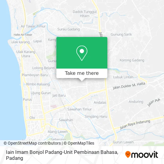 Iain Imam Bonjol Padang-Unit Pembinaan Bahasa map