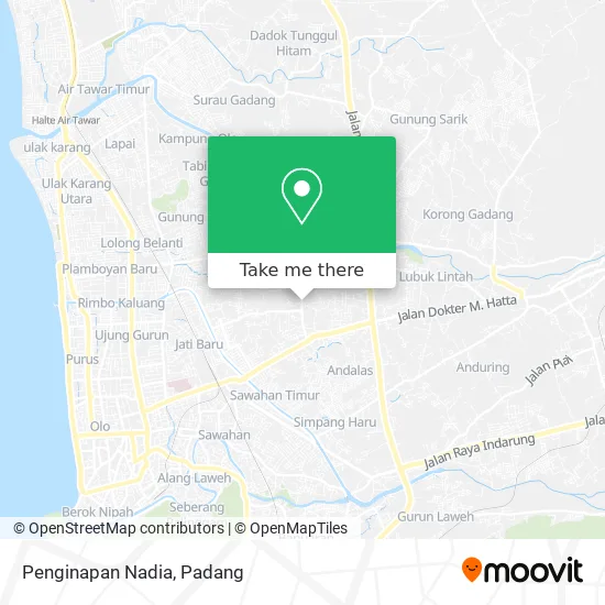 Penginapan Nadia map