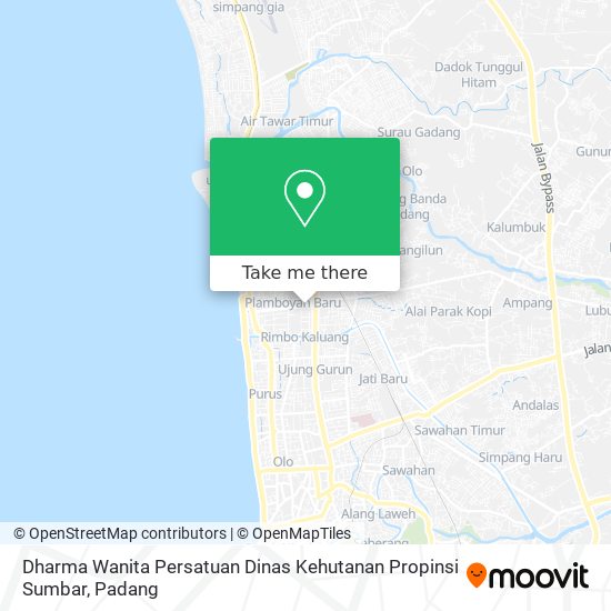 Dharma Wanita Persatuan Dinas Kehutanan Propinsi Sumbar map