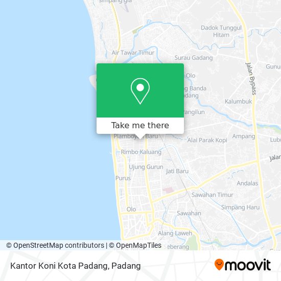 Kantor Koni Kota Padang map