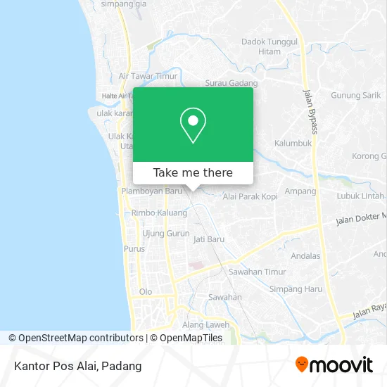 Kantor Pos Alai map
