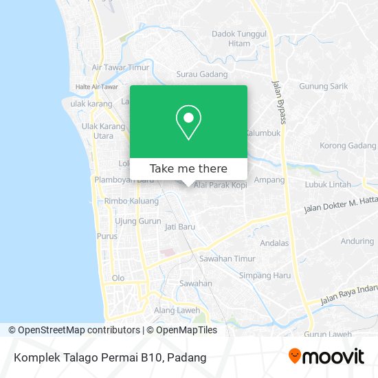 Komplek Talago Permai B10 map
