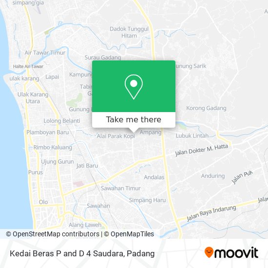 Kedai Beras P and D 4 Saudara map