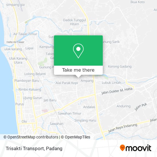 Trisakti Transport map