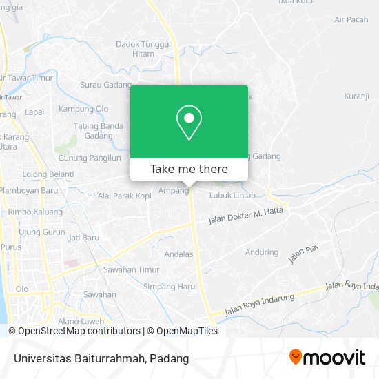 Universitas Baiturrahmah map