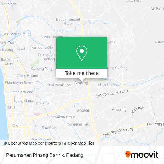 Perumahan Pinang Baririk map