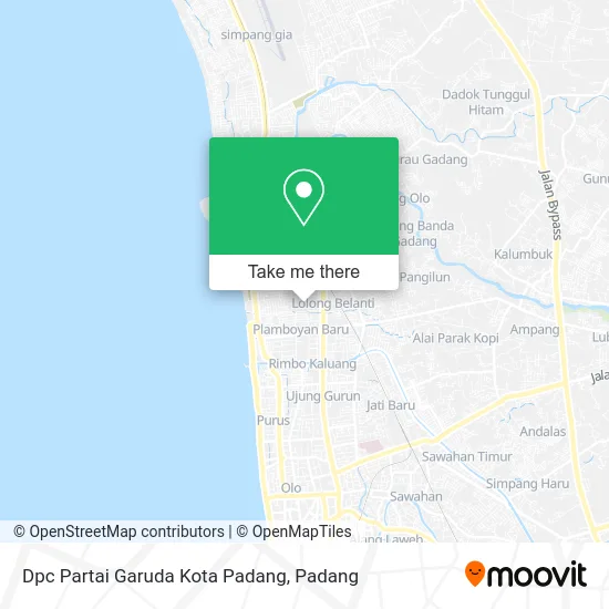 Dpc Partai Garuda Kota Padang map